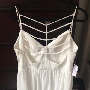 White Cages Back Dress - Bridal/Wedding